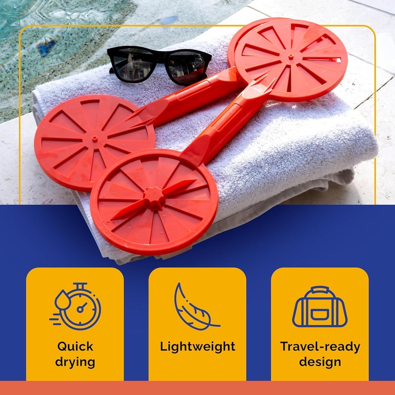 ORCA Pool Paddle Water Aerobics Equipment | Adjustable Resistance Pool Exercise Equipment for Adults, Swim Paddles Water Weights Dumbbells for Aquatic Exercise, Aqua Weights for Men & Women Workout Gear - Image 4